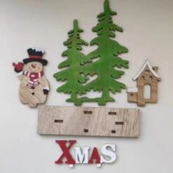 3pcs Christmas Wooden Craft For Home Table Centerpiece Craft Christmas Gift New Year Decor -Schmidt Butik 928559464 max