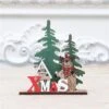 3pcs Christmas Wooden Craft For Home Table Centerpiece Craft Christmas Gift New Year Decor