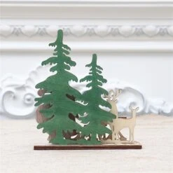 3pcs Christmas Wooden Craft For Home Table Centerpiece Craft Christmas Gift New Year Decor -Schmidt Butik 928560008 max