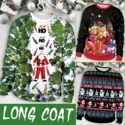 Christmas 3D Print Sweatshirt Loose Round Neck Long Sleeve Shirt For Women Men 2XL Round Neck 10 -Schmidt Butik 940779160 max