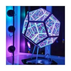 Dodecaedron Color Art Light, Fantasy Geometry Space LED Art Lamp, USB Charging Christmas Gifts Decorations