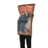 Adult Cosplay Funny The Scream Mural Costume Unisex Sponge Jumpsuit Halloween Carnival Outfit Party Purim Fancy Dress Christmas