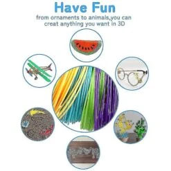 Diy Drawing Pen With Lcd Display 3d Pen With 30 Colors 150 Meter Pla Filament Christmas Birthday Gift For Child High Quality Yellow -Schmidt Butik 966379465 max