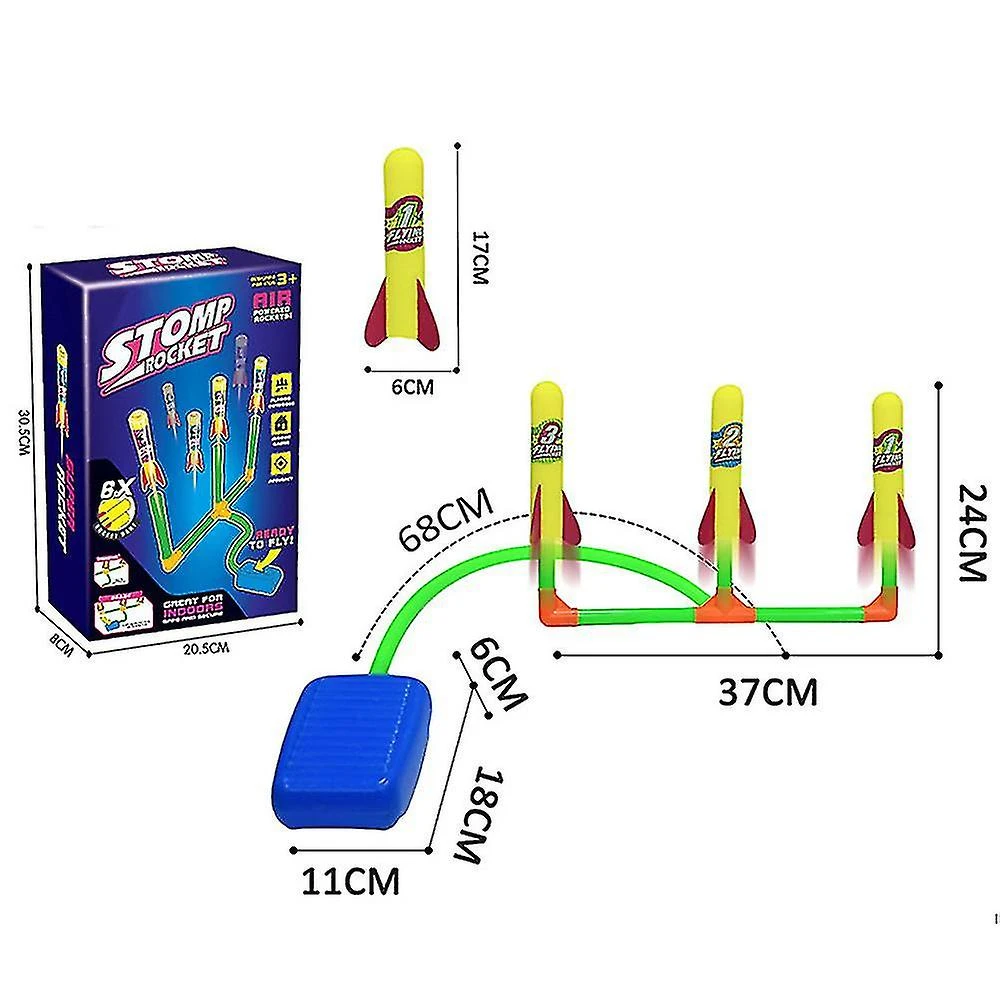 Kids Outdoor Toys Rocket Launchers With 6 Foam Rockets ,jump Rocket Christmas Gift 1 Kids Outdoor Toys Rocket Launchers With 6 Foam Rockets ,jump Rocket Christmas Gift