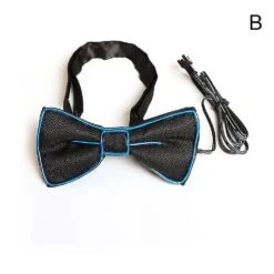 Luminous Bow Tie Led Light Up Men Bow Tie Necktie Fashion Neon Light Flashing For Dance Party Christmas Evening Party Decoration -Schmidt Butik 979763380 max