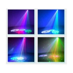 KTV Christmas Halloween Bouncy Party Starry Projection Lights Colorful Rotating Atmosphere Laser Stage Lights, EU Plug -Schmidt Butik 987465008 max