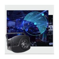 KTV Christmas Halloween Bouncy Party Starry Projection Lights Colorful Rotating Atmosphere Laser Stage Lights, EU Plug