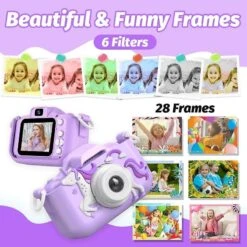 Children's Camera Toys For 3-12 Years Old Kids Boys Girls,hd Digital Video Camera With Protective Silicone Cover,christmas Birthday Christmas Gifts Wi Unicorn-purple -Schmidt Butik 997306236 max