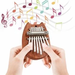 8-tone Mini Thumb Piano Portable Finger Percussion Instrument Finger Piano For Beginners Music Lovers For Thanksgiving Christmas New Year Halloween Ea Style BE -Schmidt Butik 998840066 max